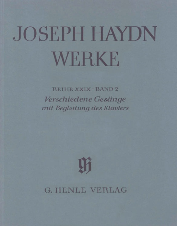 Haydn: Different songs with accompaniment of the Piano