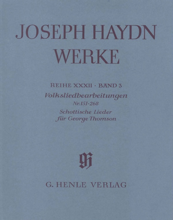 Haydn: Arrangements of Folk Songs Nos. 151-268 Scottish Songs for George Thomson