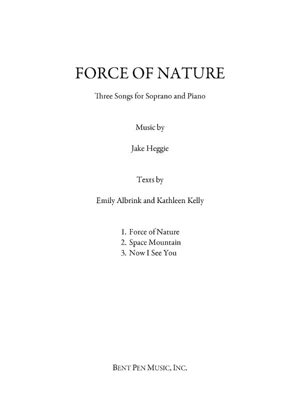 Heggie: Force of Nature
