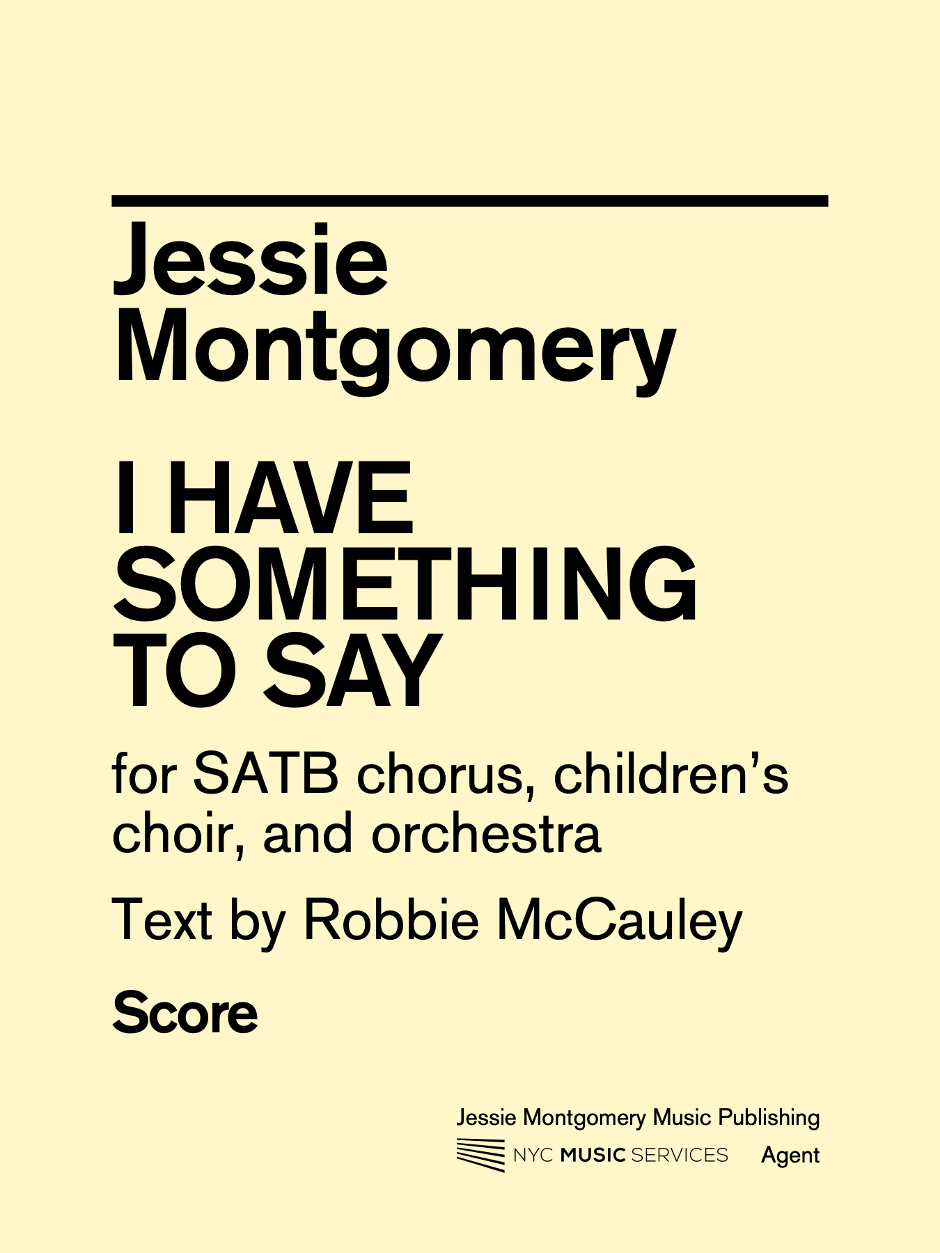 Montgomery: I Have Something to Say