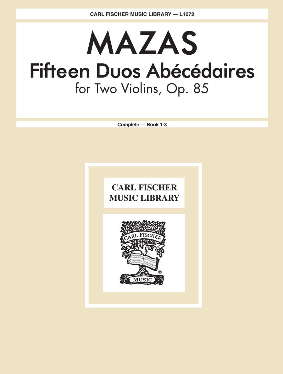 Mazas: 15 Duos Abécédaires, Op. 85
