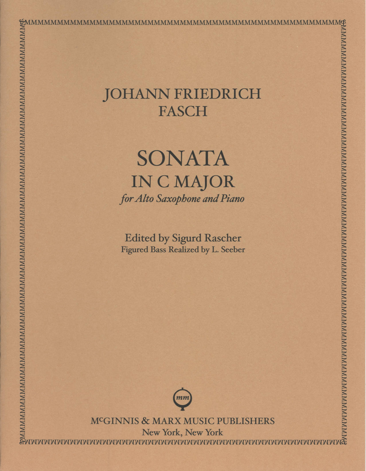 Fasch: Sonata in C Major (arr. for alto sax)