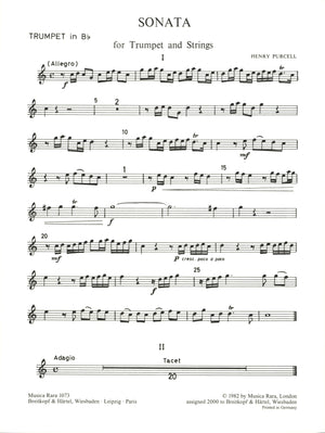 Purcell: Trumpet Sonata No. 1 in D Major