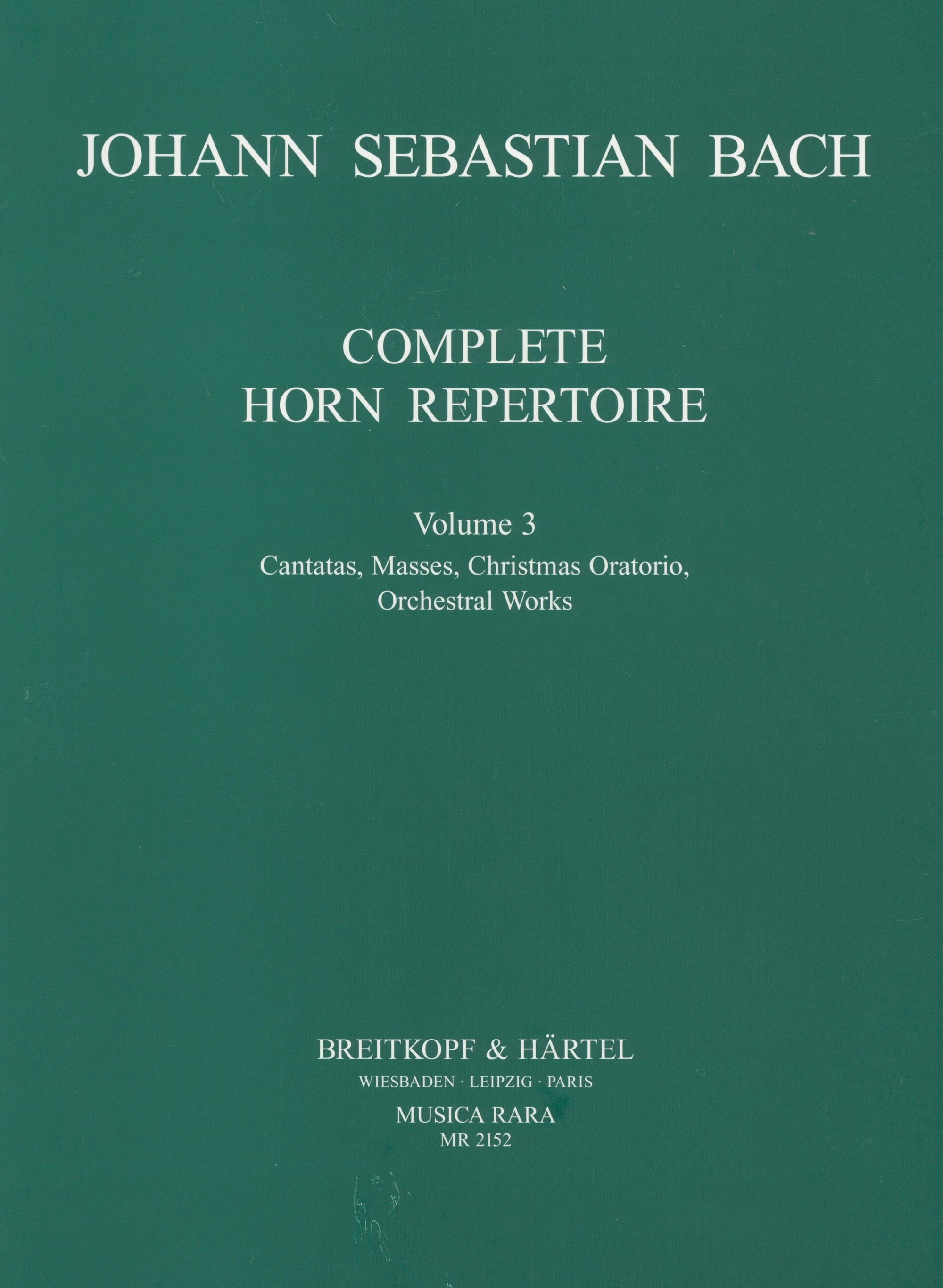 Bach: Complete Horn Repertoire - Volume 3
