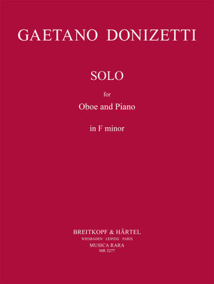 Donizetti: Solo for Oboe and Piano in F Minor