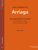 Arriaga: String Quartet No. 2 in A Major