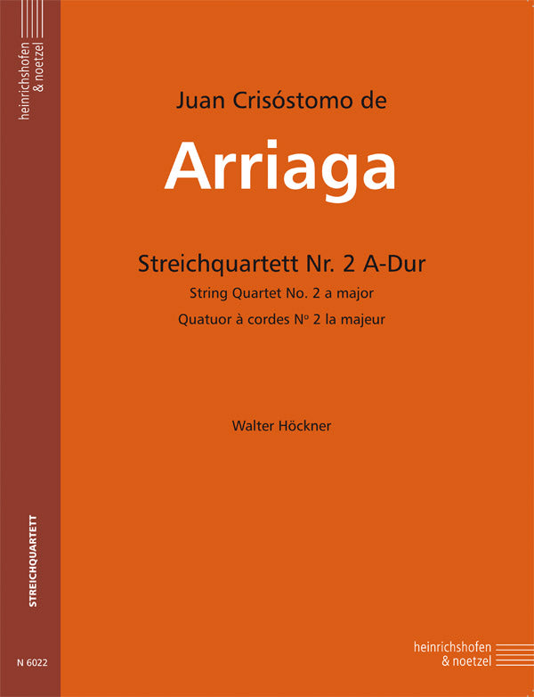 Arriaga: String Quartet No. 2 in A Major