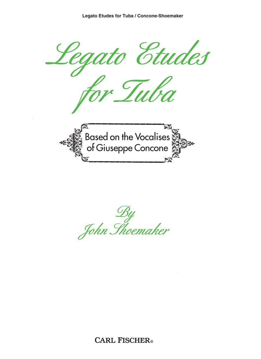 Shoemaker: Legato Etudes for Tuba