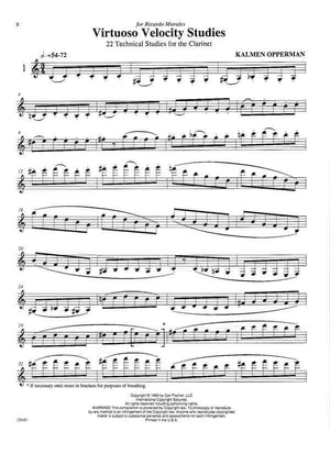 Opperman: Virtuoso Velocity Studies for Clarinet