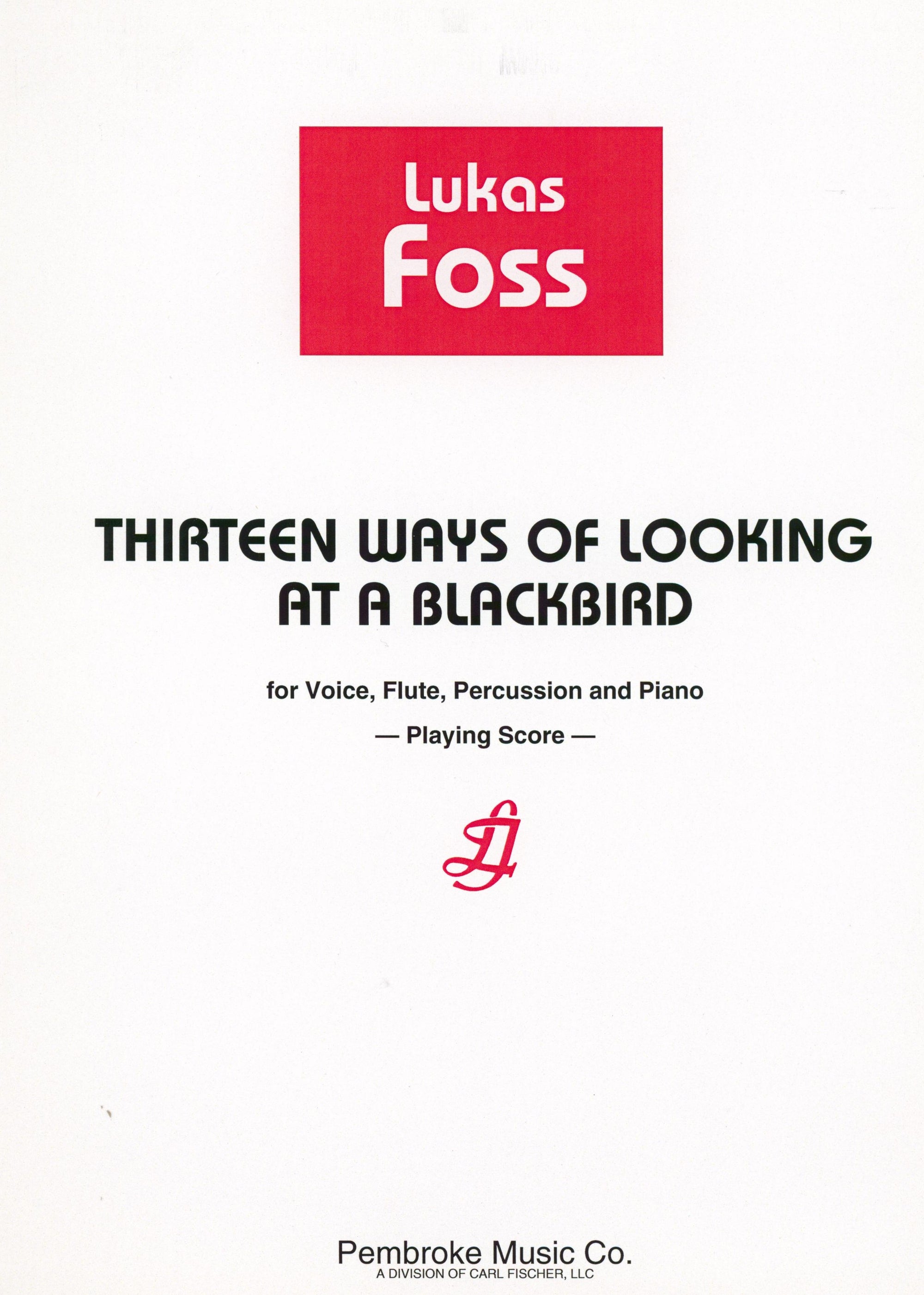 Foss: 13 Ways of Looking at a Blackbird