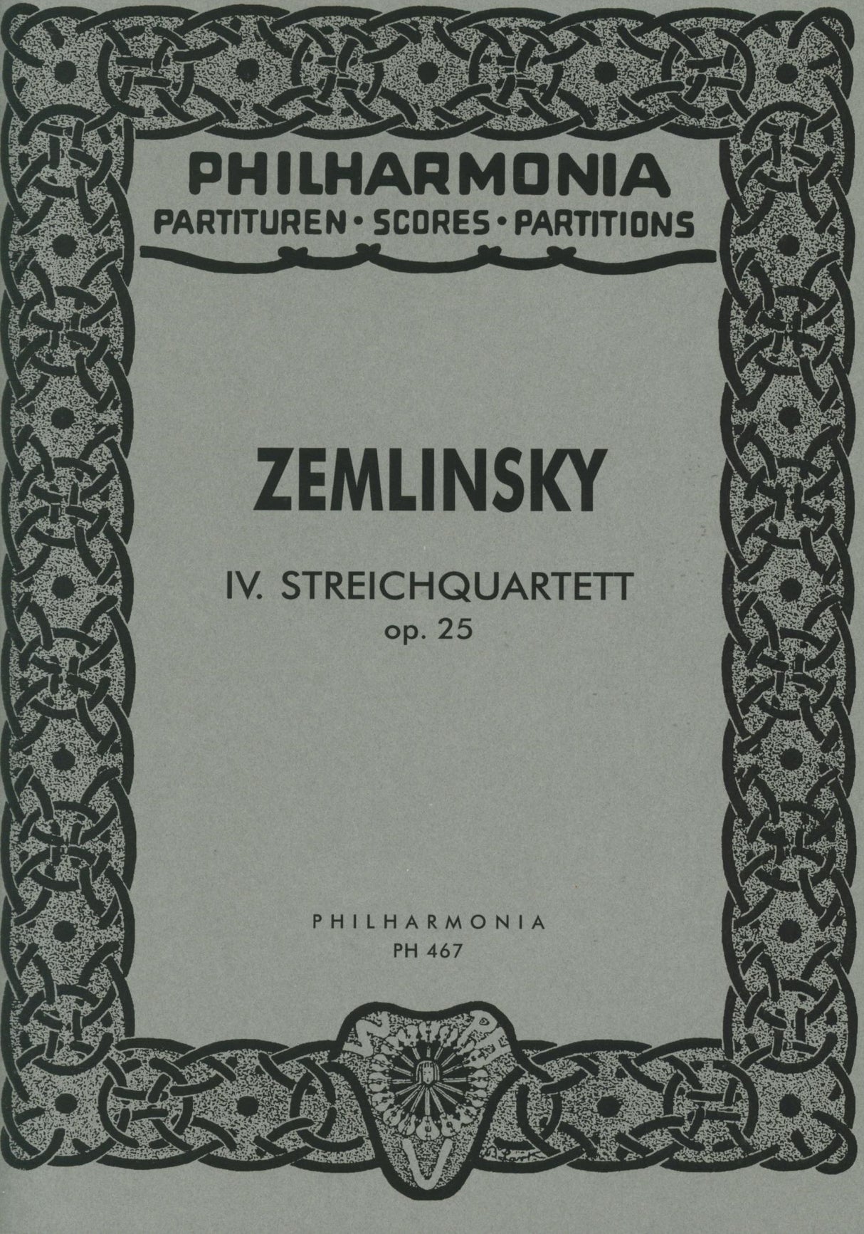 Zemlinsky: String Quartet No. 4, Op. 25