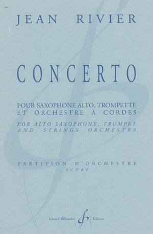 Rivier: Concerto for Alto Saxophone and Trumpet
