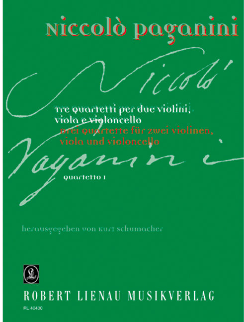Paganini: String Quartet No. 1