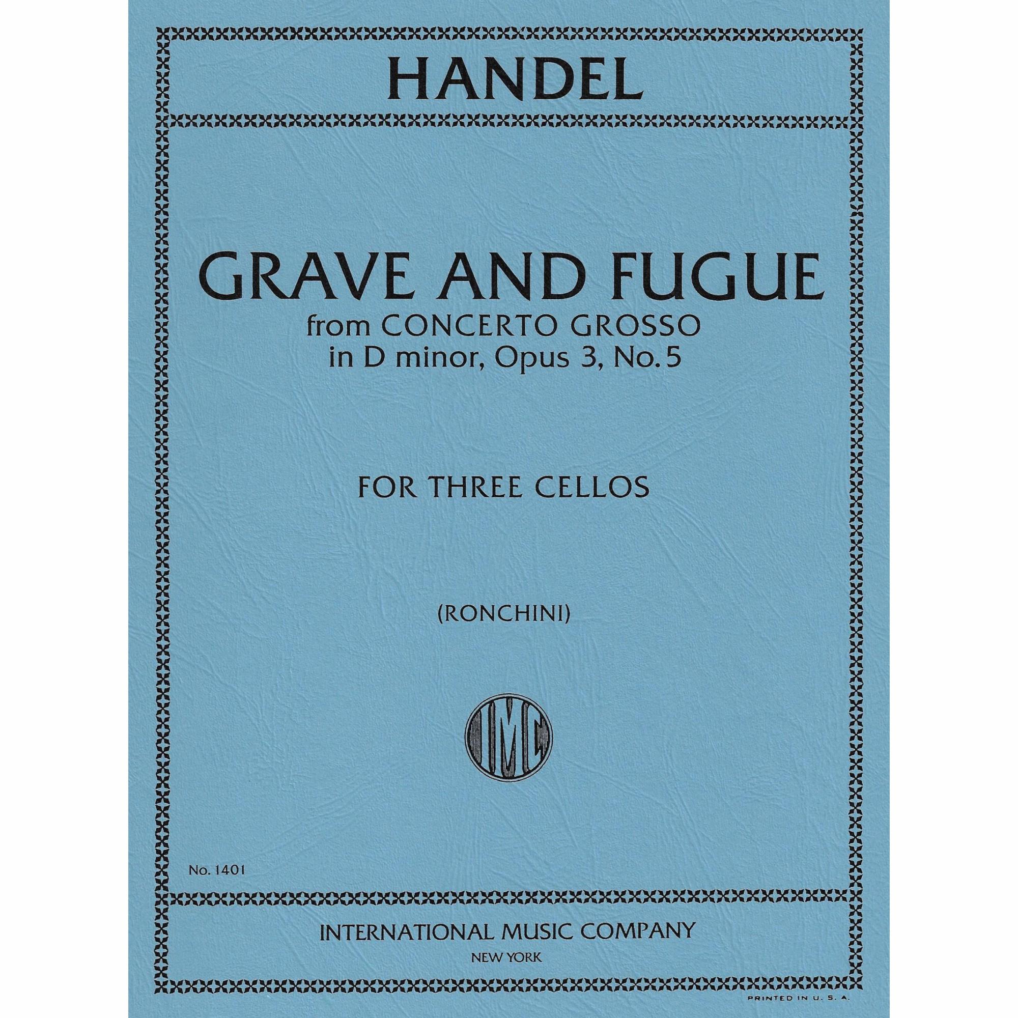 Handel: Grave & Fugue (arr. for 3 cellos)