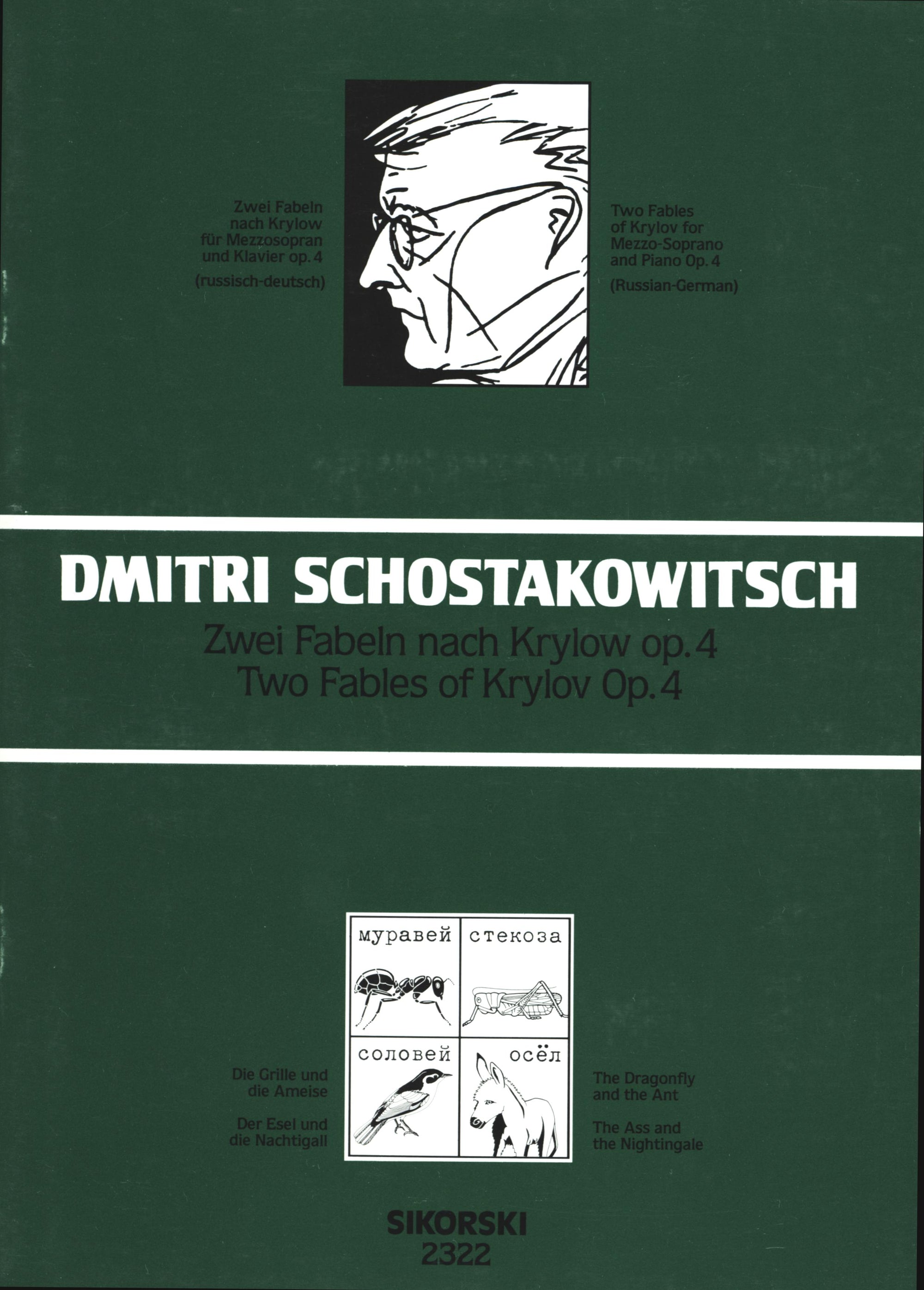 Shostakovich: 2 Fables of Krylov, Op. 4