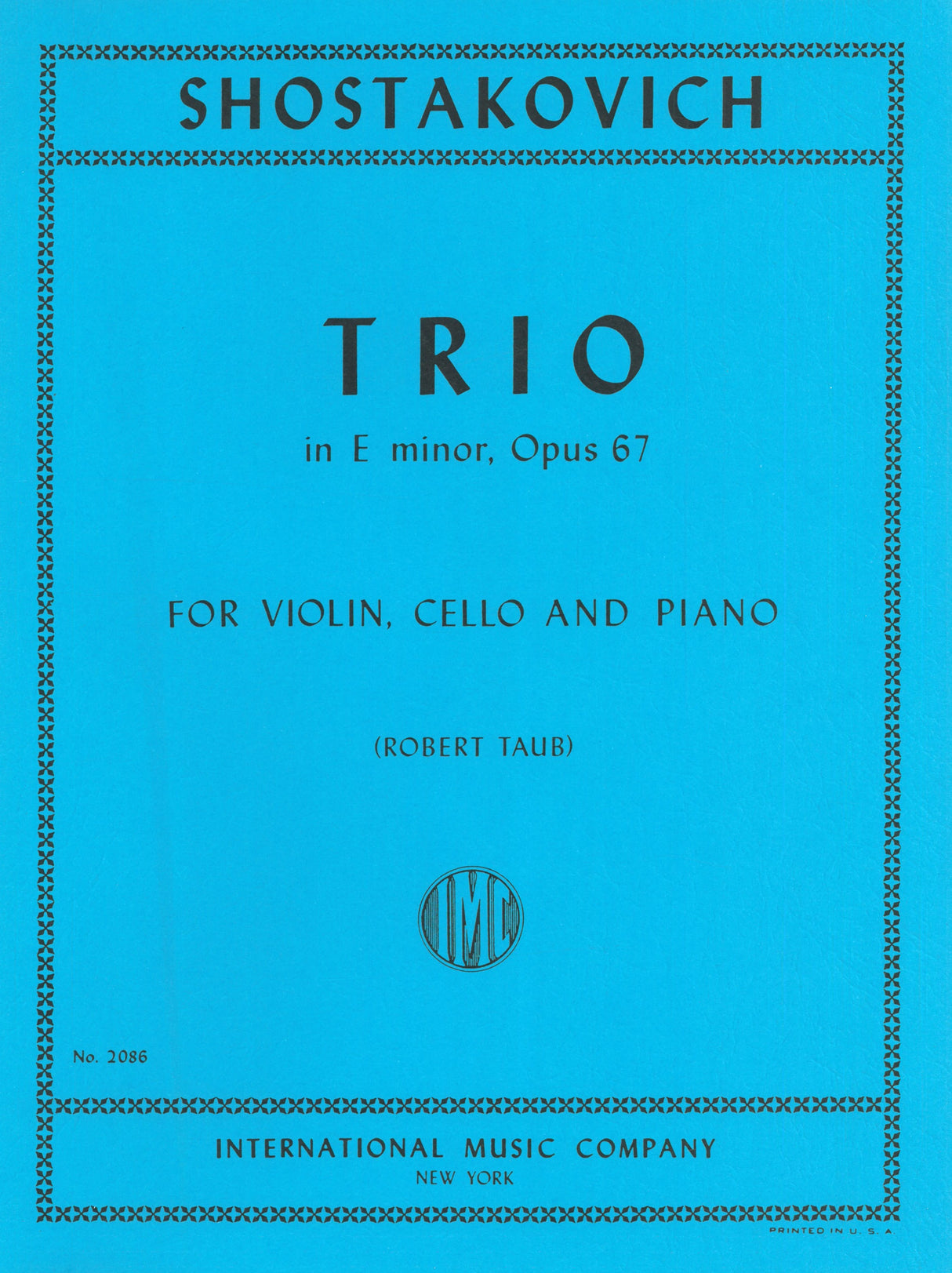 Shostakovich: Piano Trio No. 2 in E Minor, Op. 67
