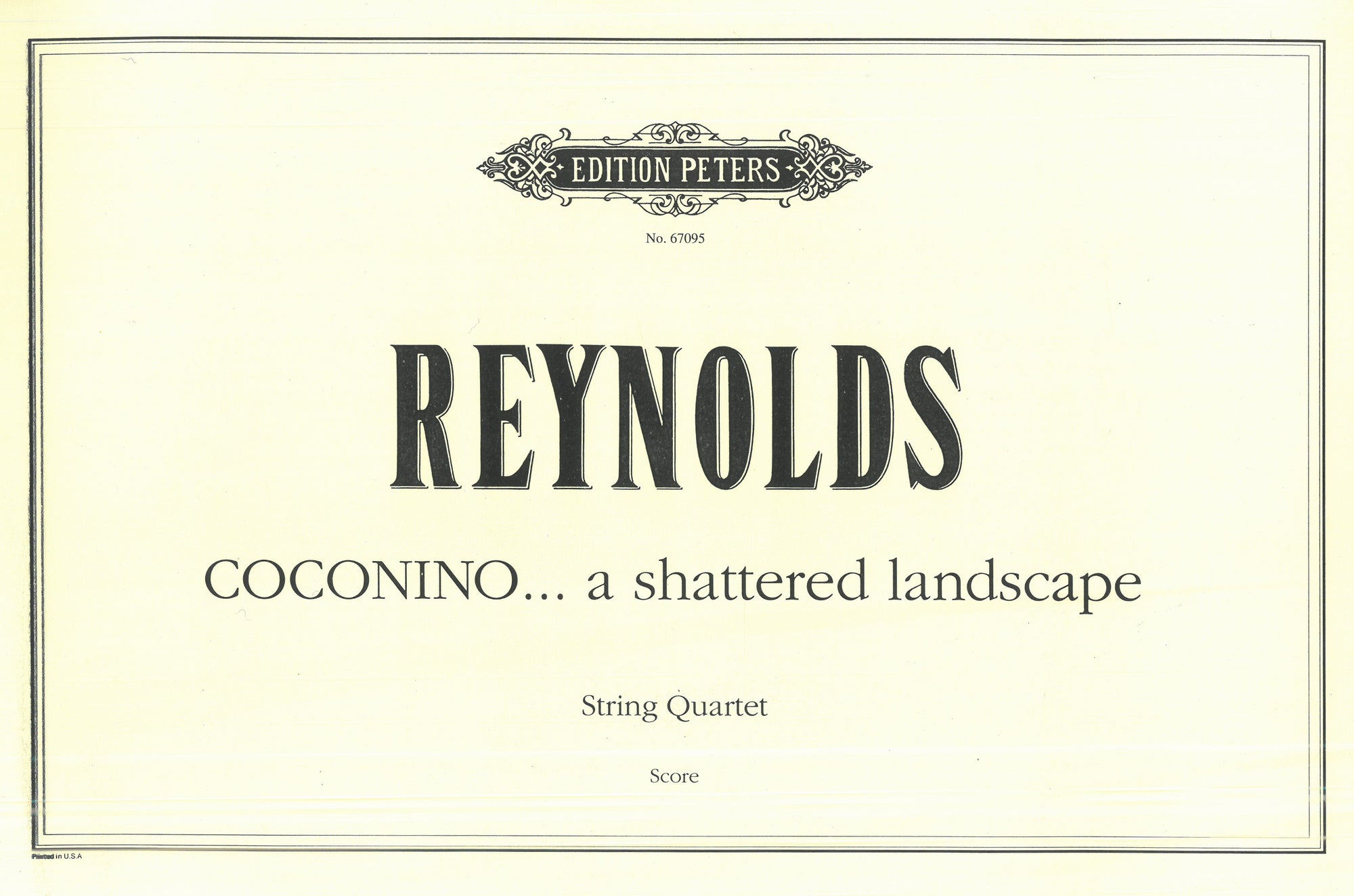 Reynolds: Coconino. . . a shattered landscape