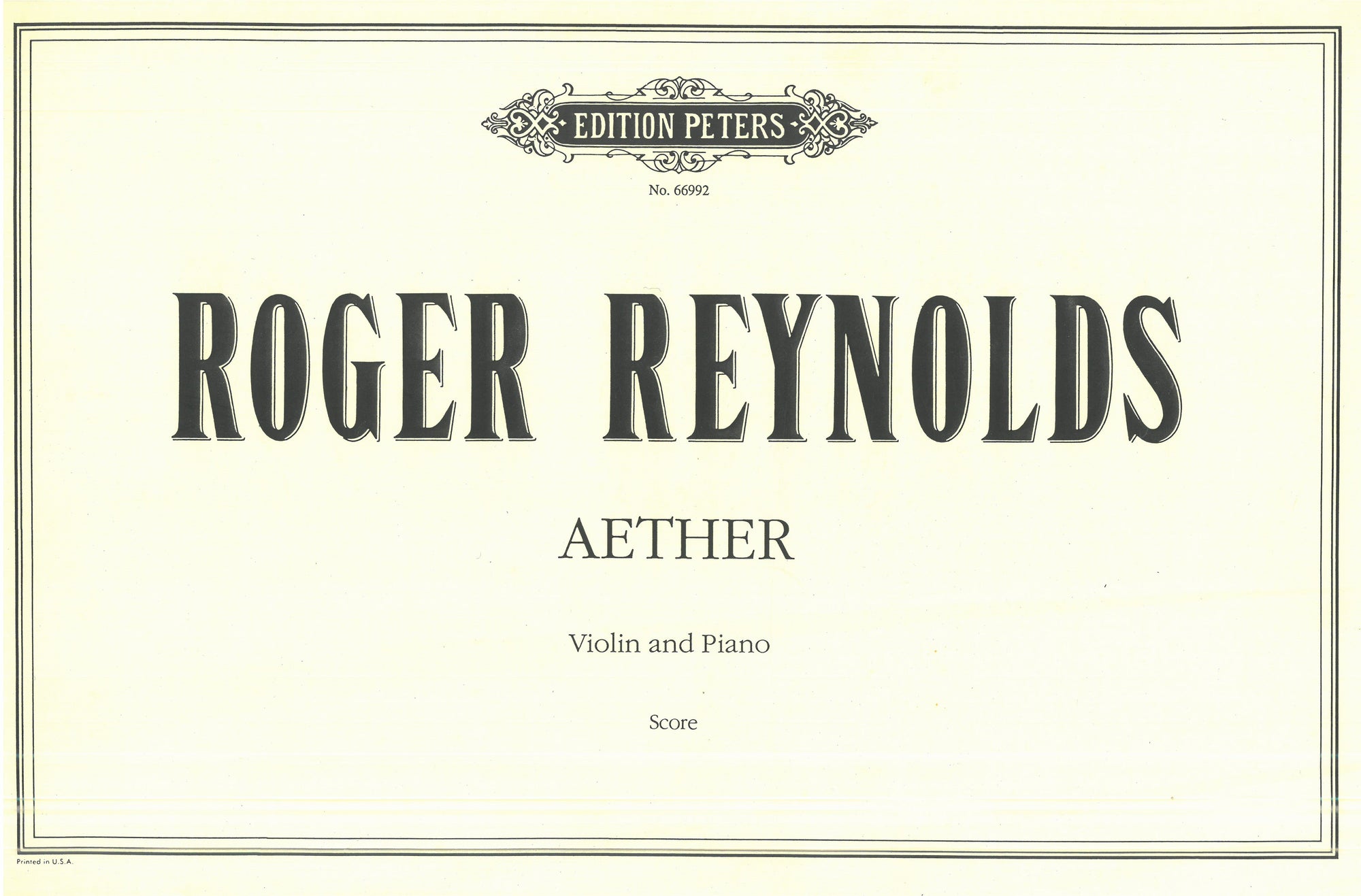 Reynolds: Aether