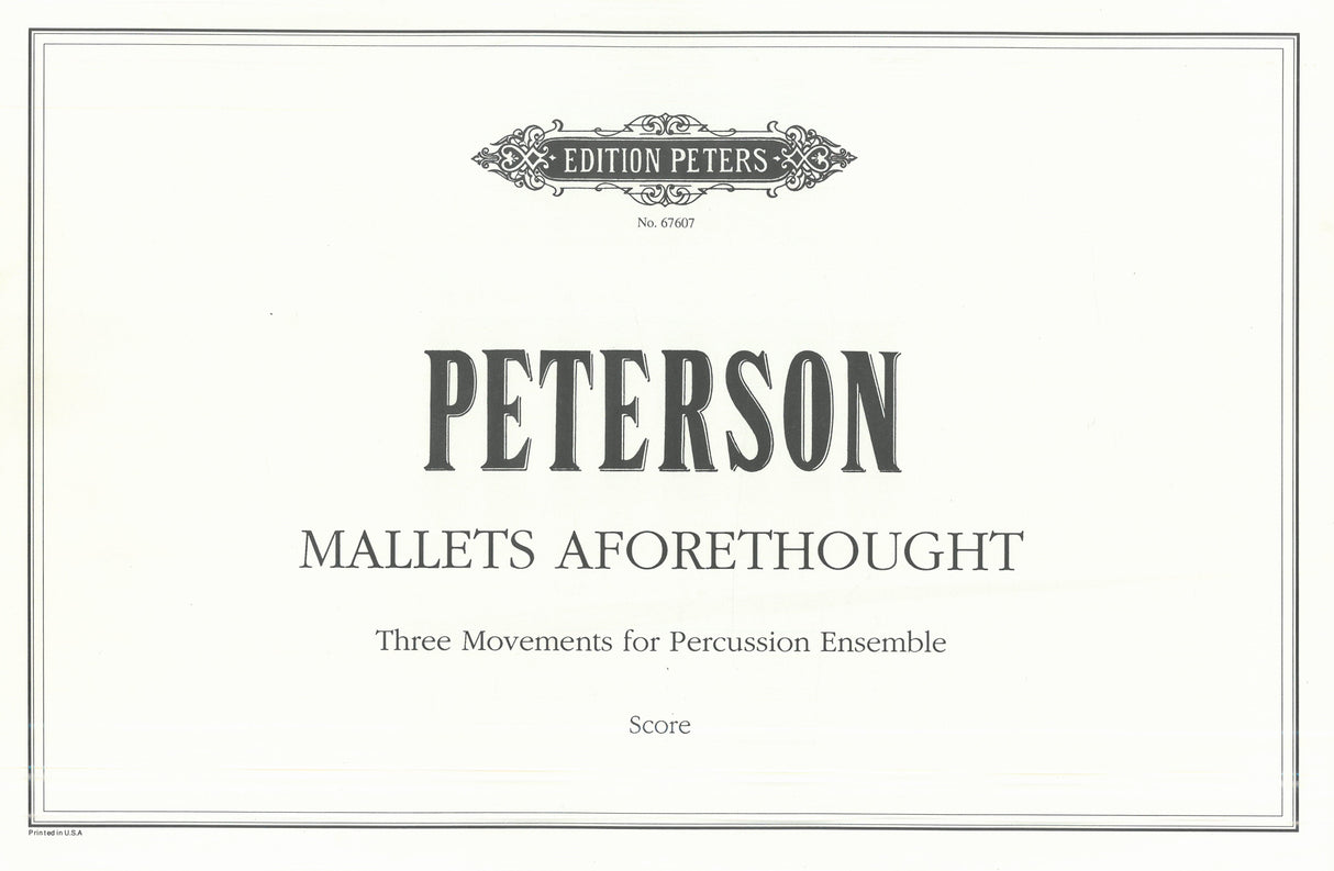 Peterson: Mallets Aforethought