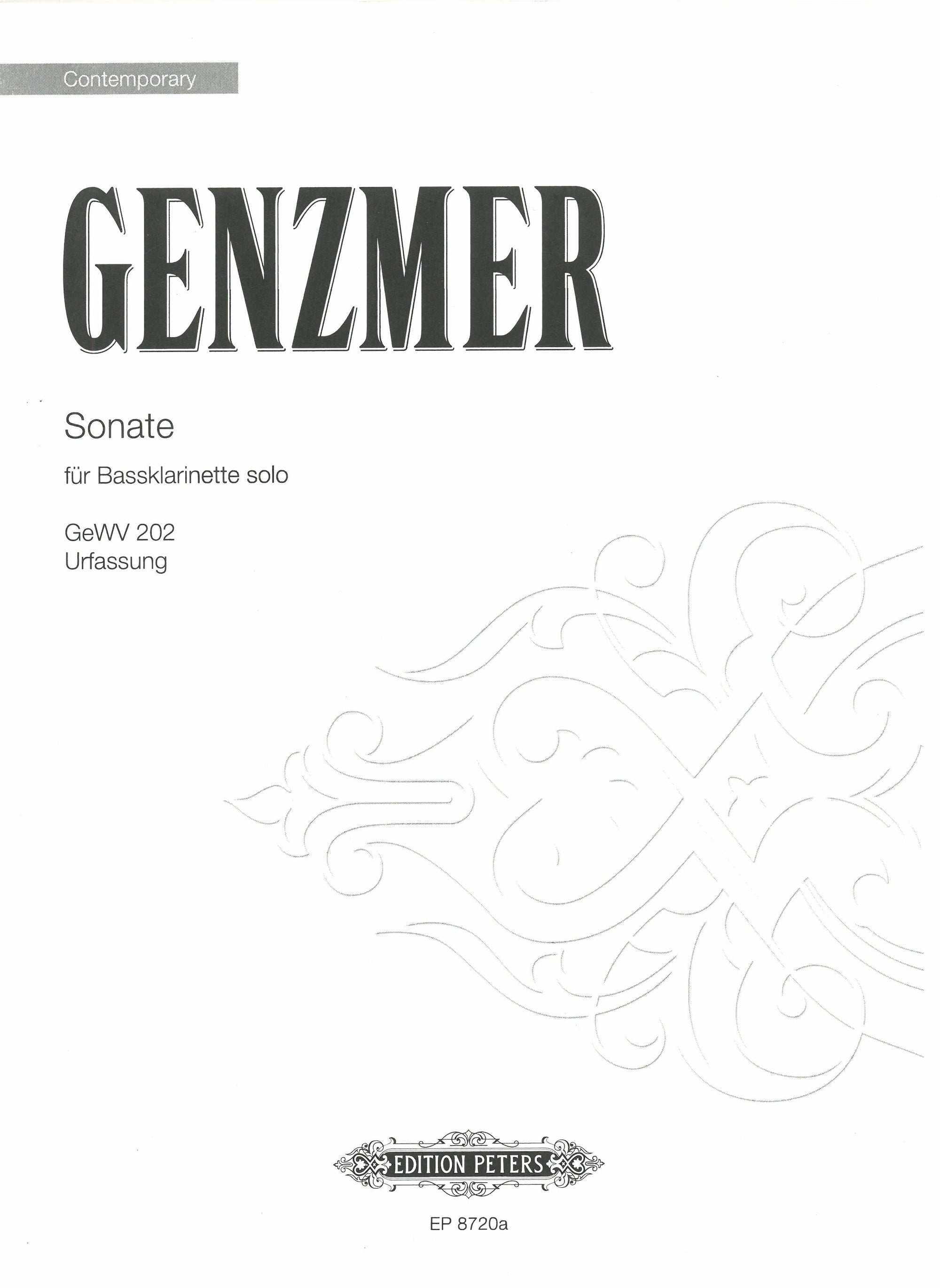 Genzmer: Bass Clarinet Sonata