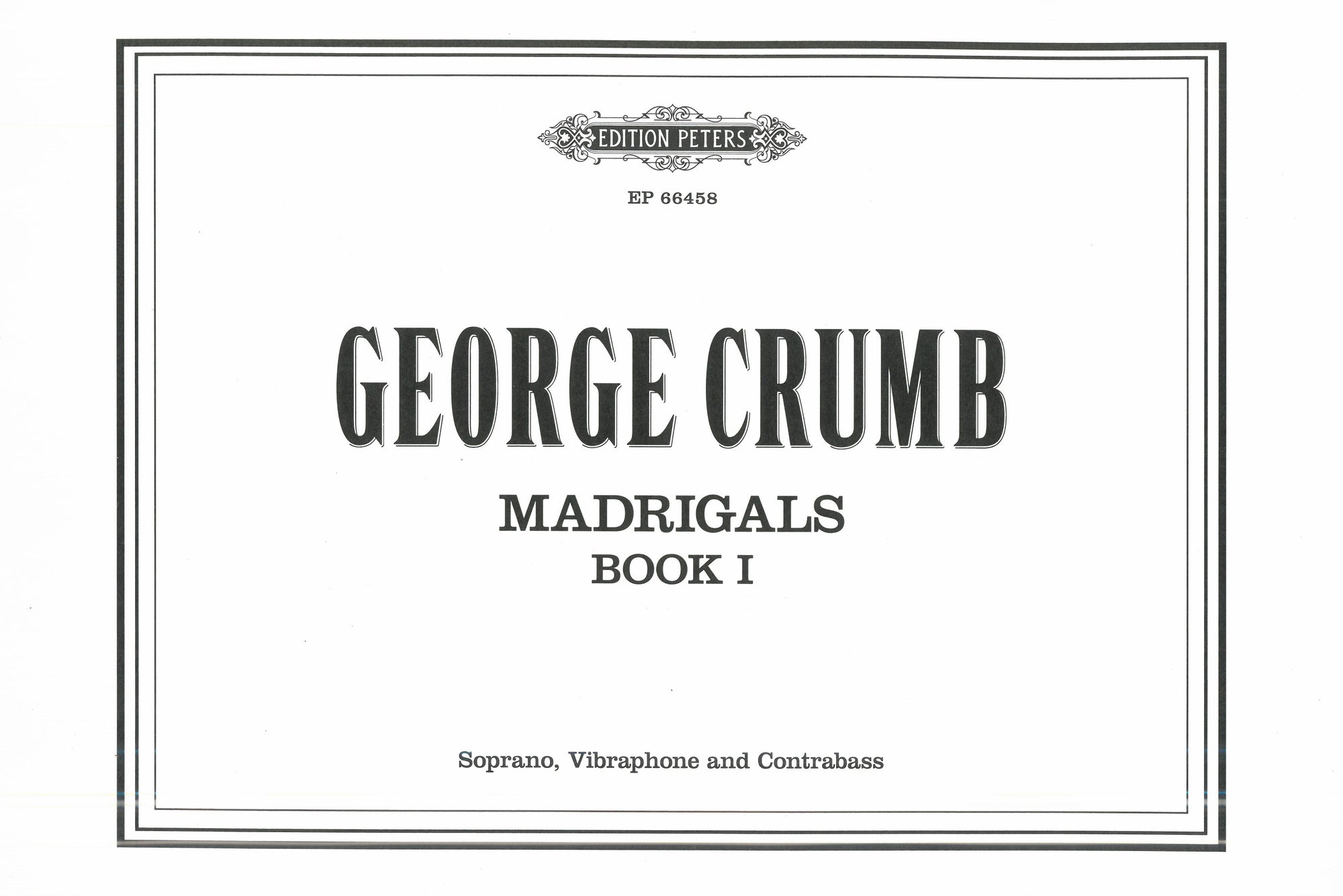 Crumb: Madrigals Book I
