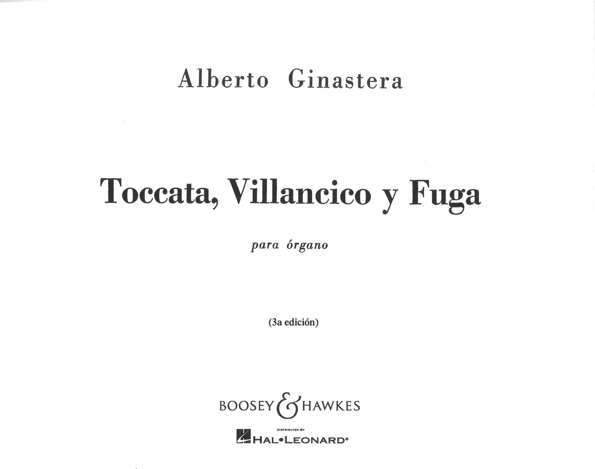 Ginastera: Toccata, Villancico y Fuga