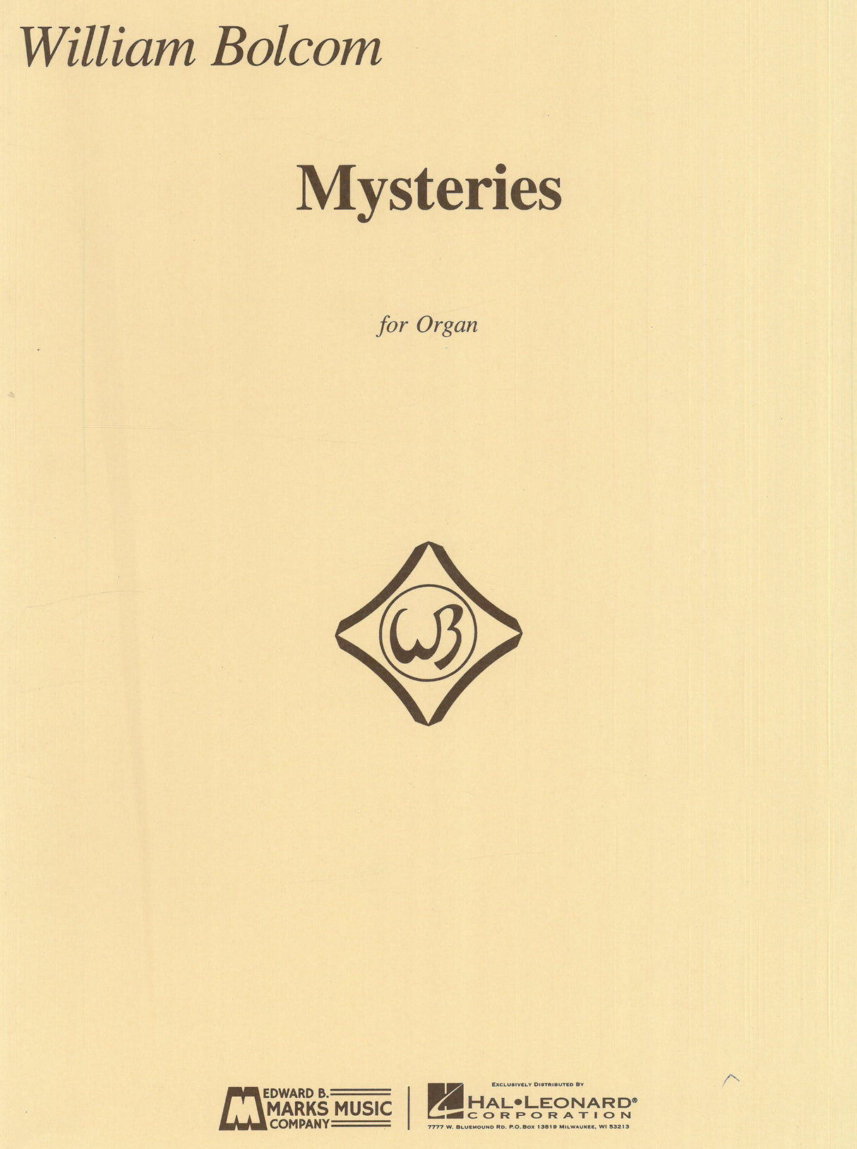 Bolcom: Mysteries
