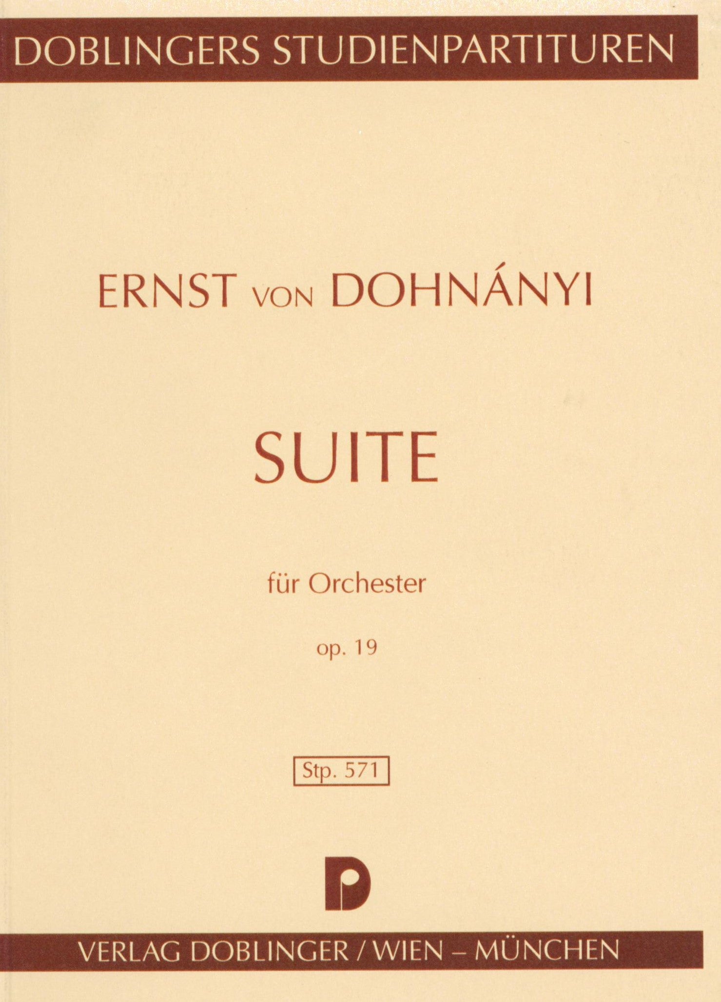 Dohnányi: Suite for Orchestra, Op. 19