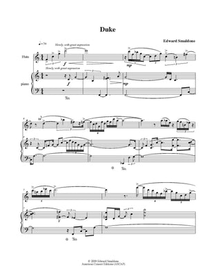 Smaldone: Duke / Monk (Version for Flute & Piano)