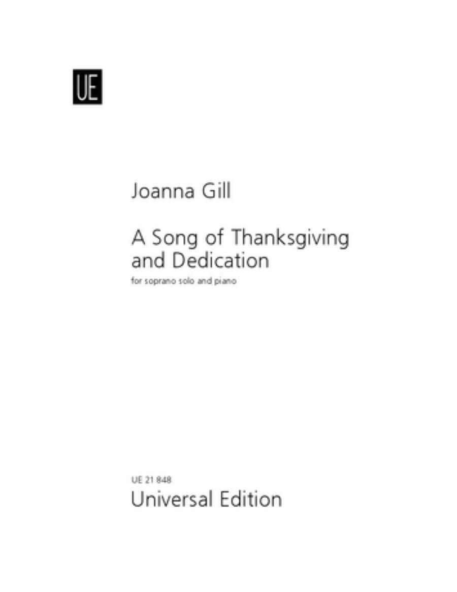 Gill: A Song of Thanksgiving and Dedication