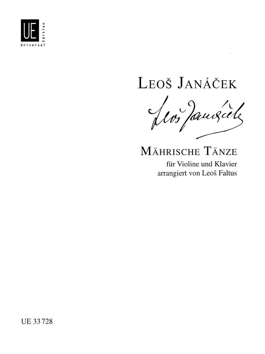 Janáček: Moravian Dances (arr. for violin & piano)