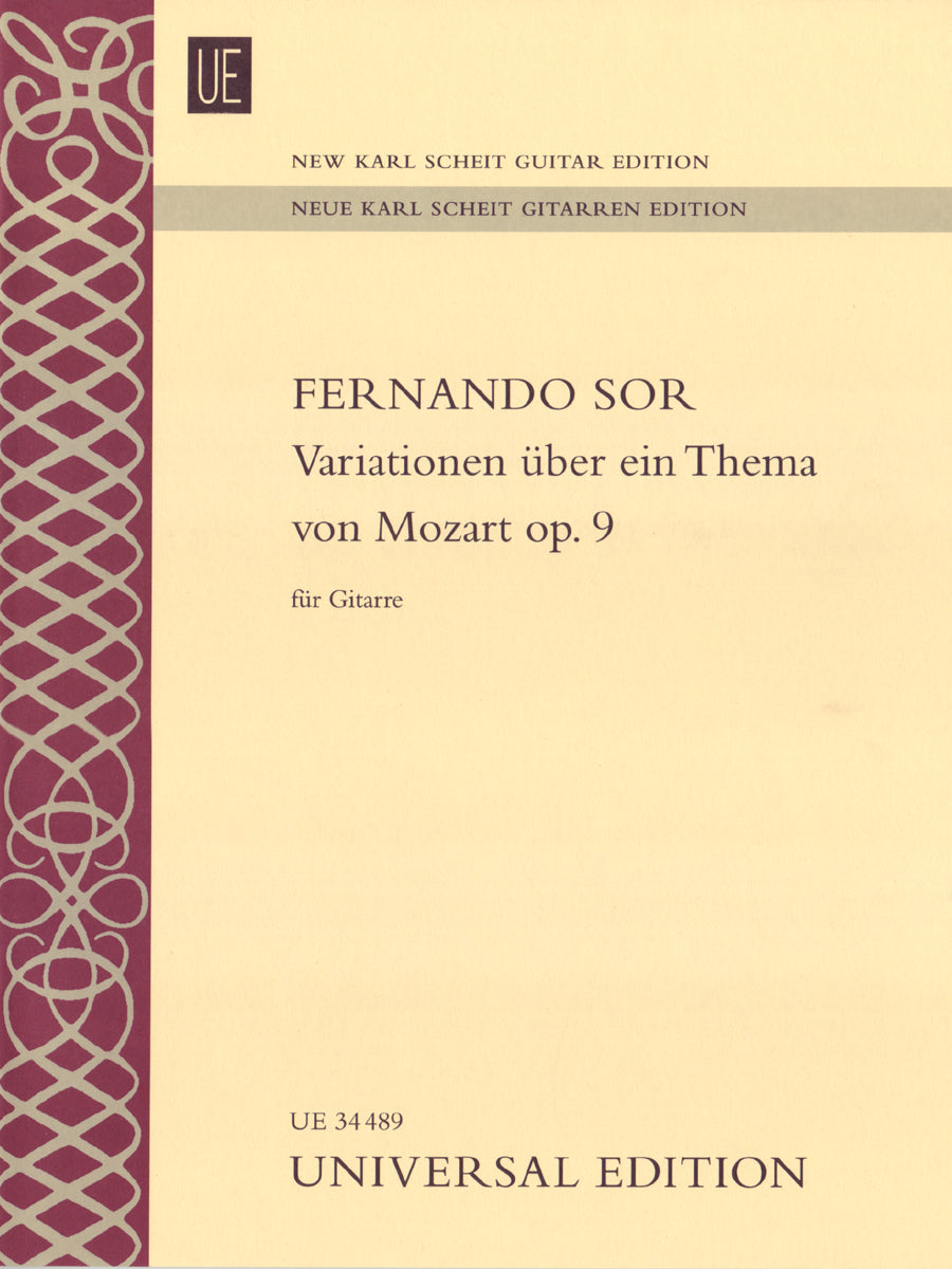 Sor: Variations on a Theme by Mozart, Op. 9