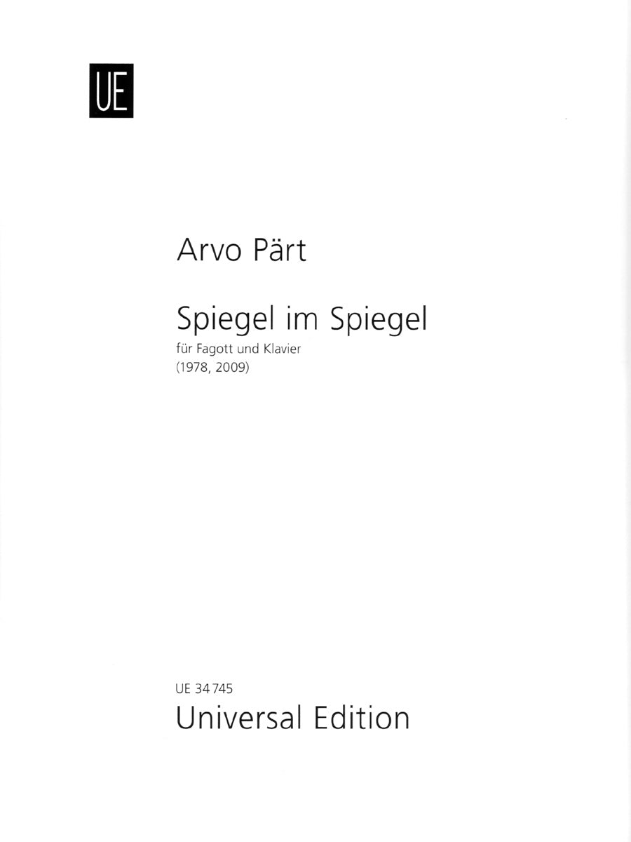 Pärt: Spiegel im Spiegel (for bassoon & piano)