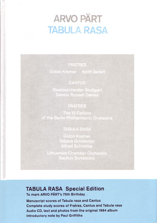 Pärt - Tabula Rasa - Special Edition
