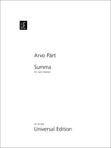 Pärt: Summa (for 2 guitars)