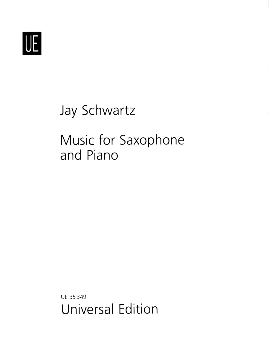 Schwartz: Music for Saxophone and Piano