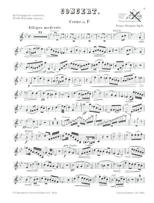 F. Strauss: Horn Concerto No. 1 in C Minor, Op. 8