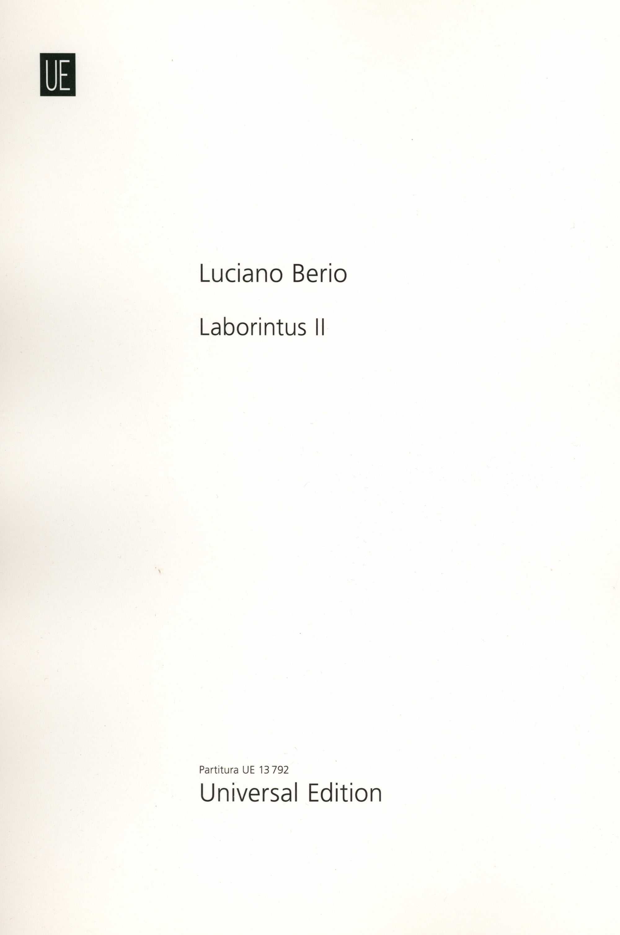 Berio: Laborintus II