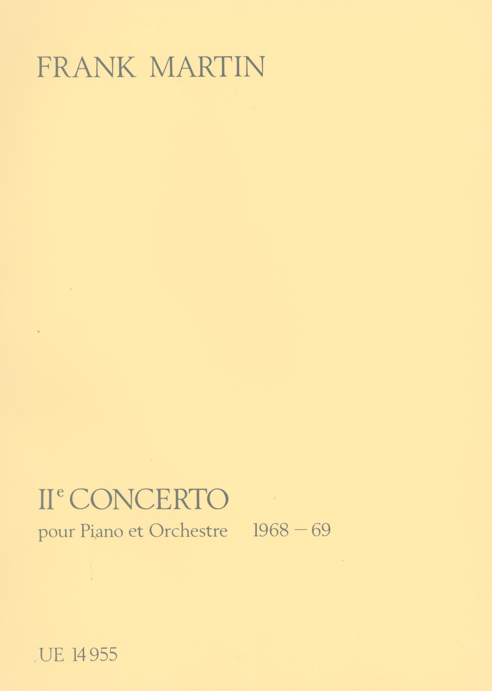 F. Martin: Piano Concerto No. 2