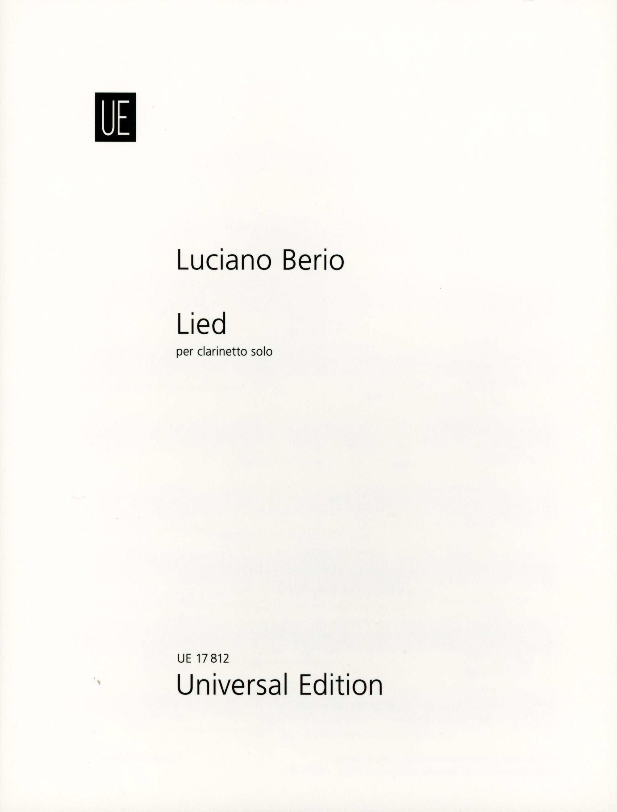 L. Berio: Lied (Song)