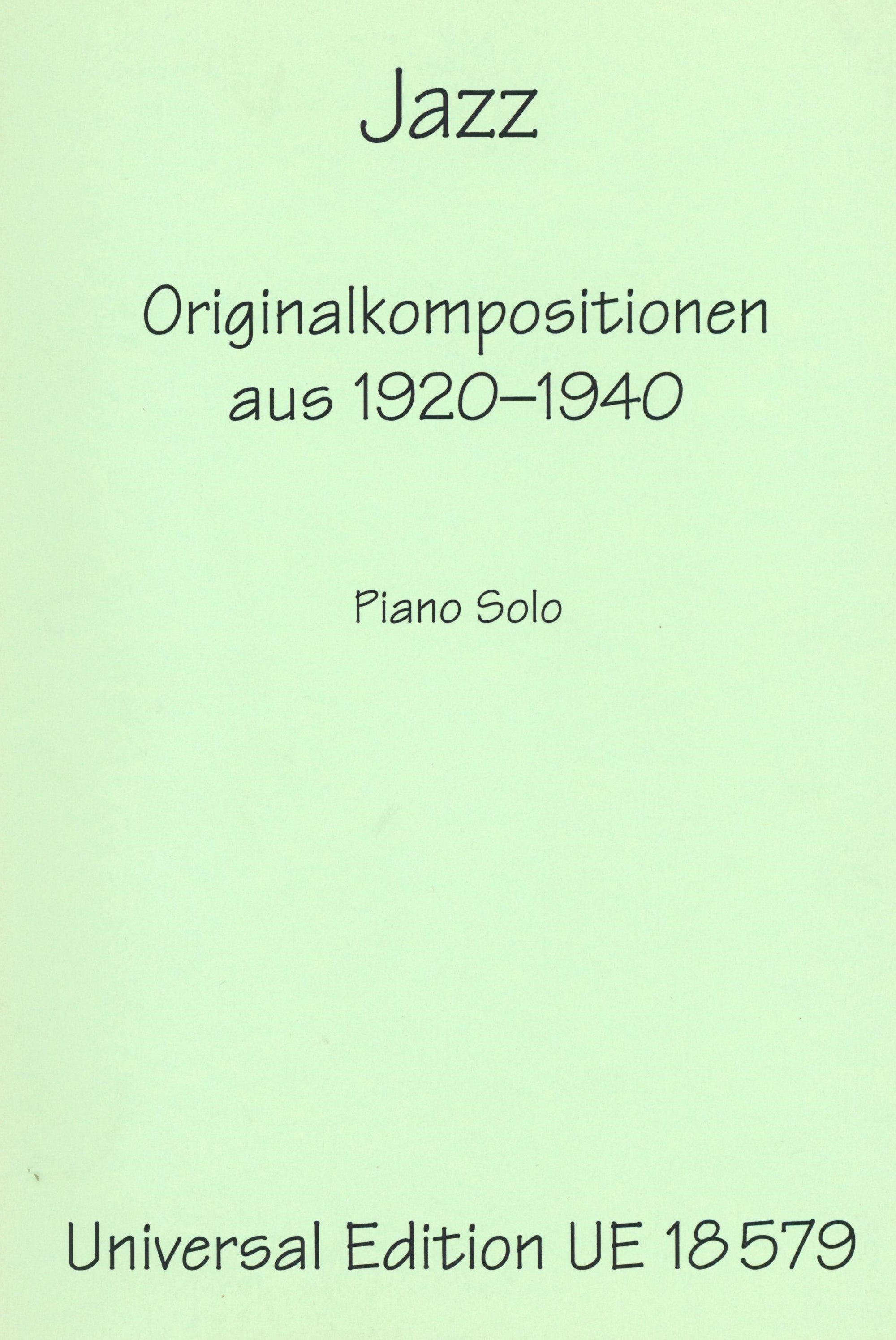 Jazz - Original Compositions from 1920-1940