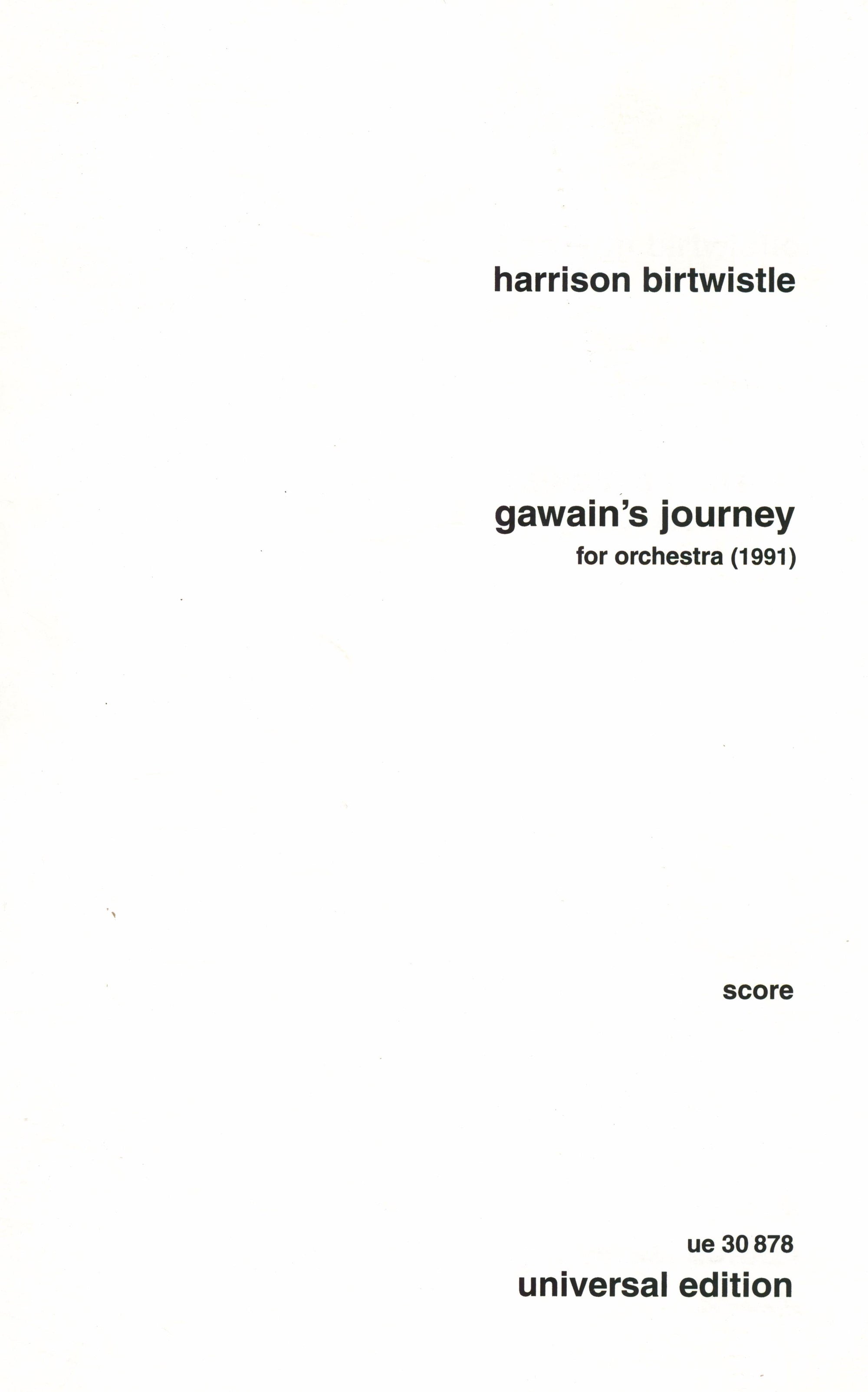 Birtwistle: gawain's journey