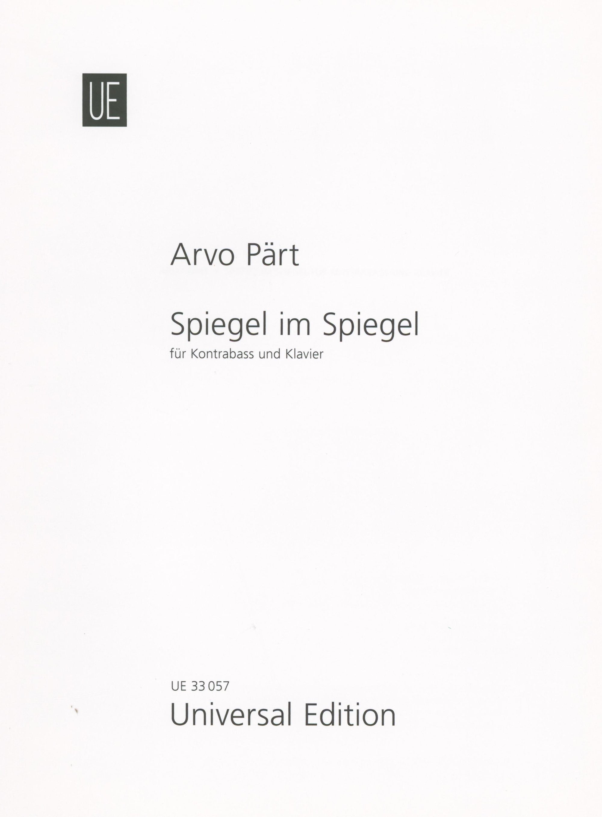 Pärt: Spiegel im Spiegel (for double bass & piano)