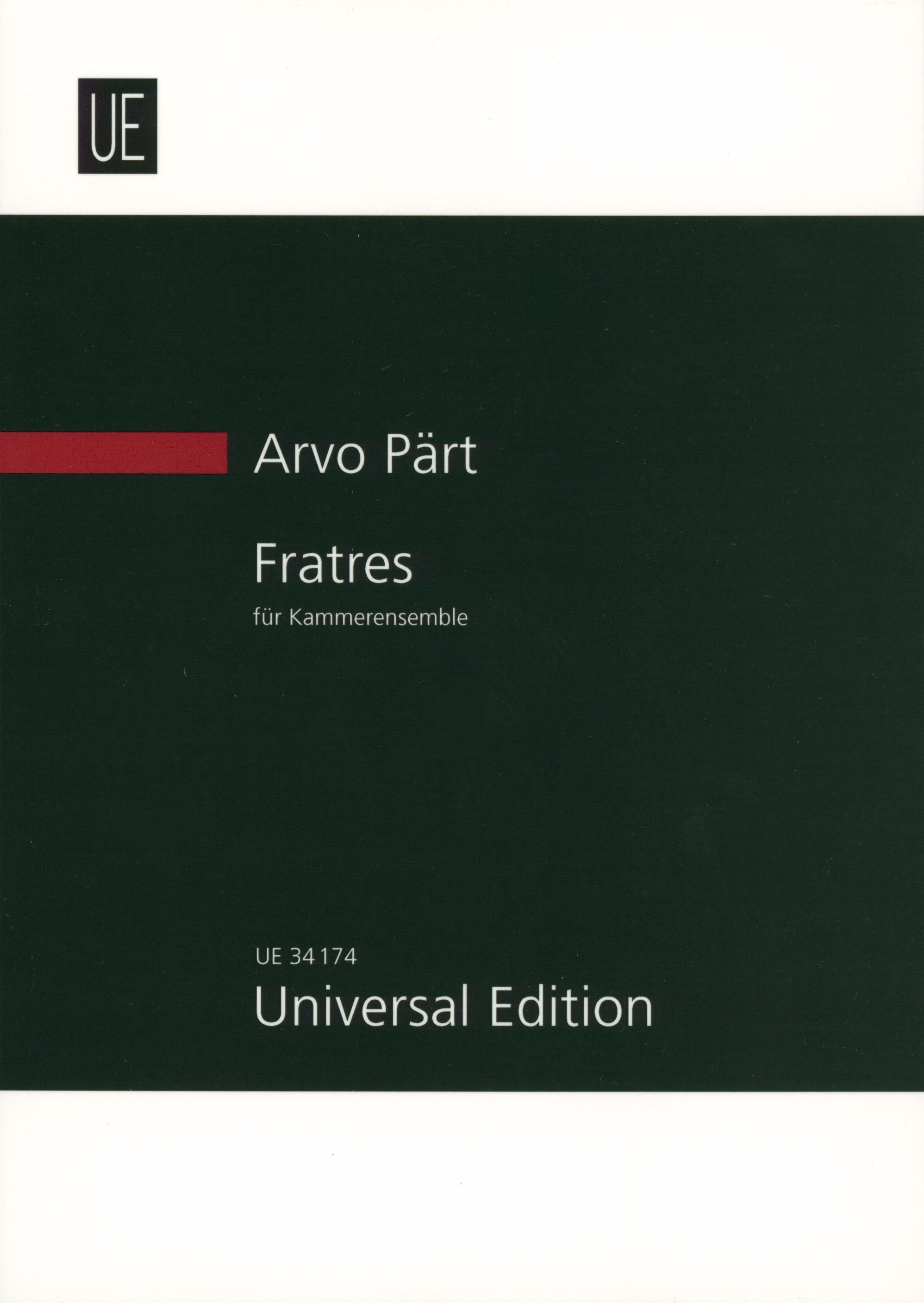 Pärt: Fratres (for chamber ensmble)