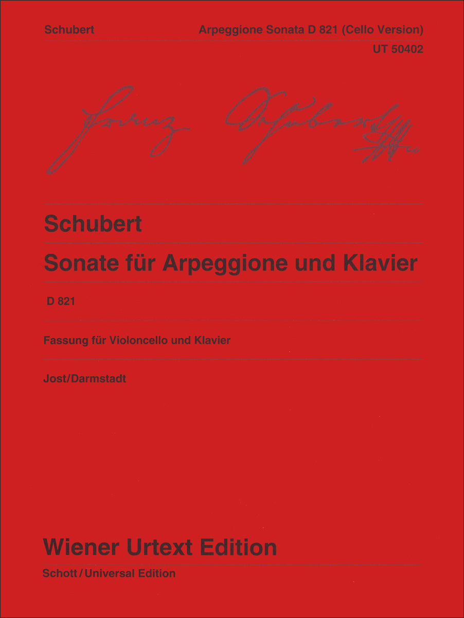 Schubert: Arpeggione Sonata, D 821 (arr. for cello)