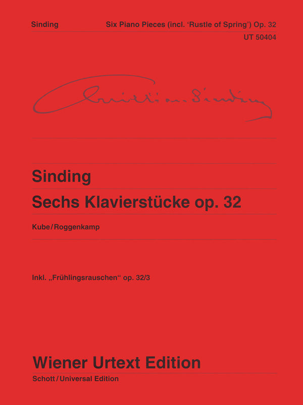 Sinding: 6 Piano Pieces, Op. 32