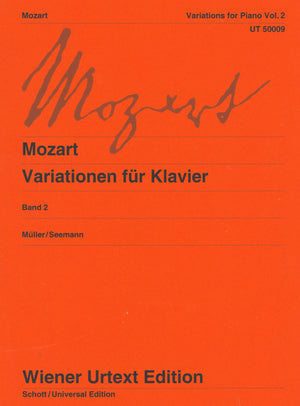Mozart: Variations for Piano - Volume 2