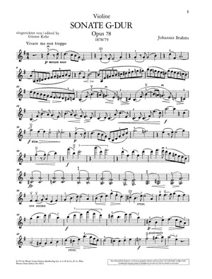 Brahms: Violin Sonata in G Major, Op. 78