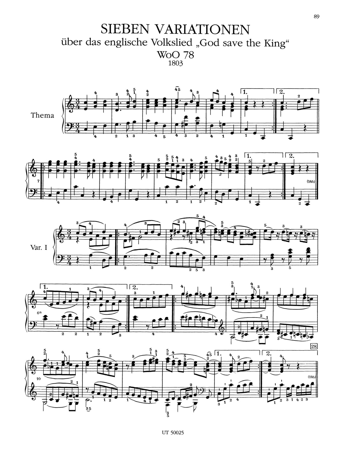 Beethoven: Variations for Piano - Volume 2