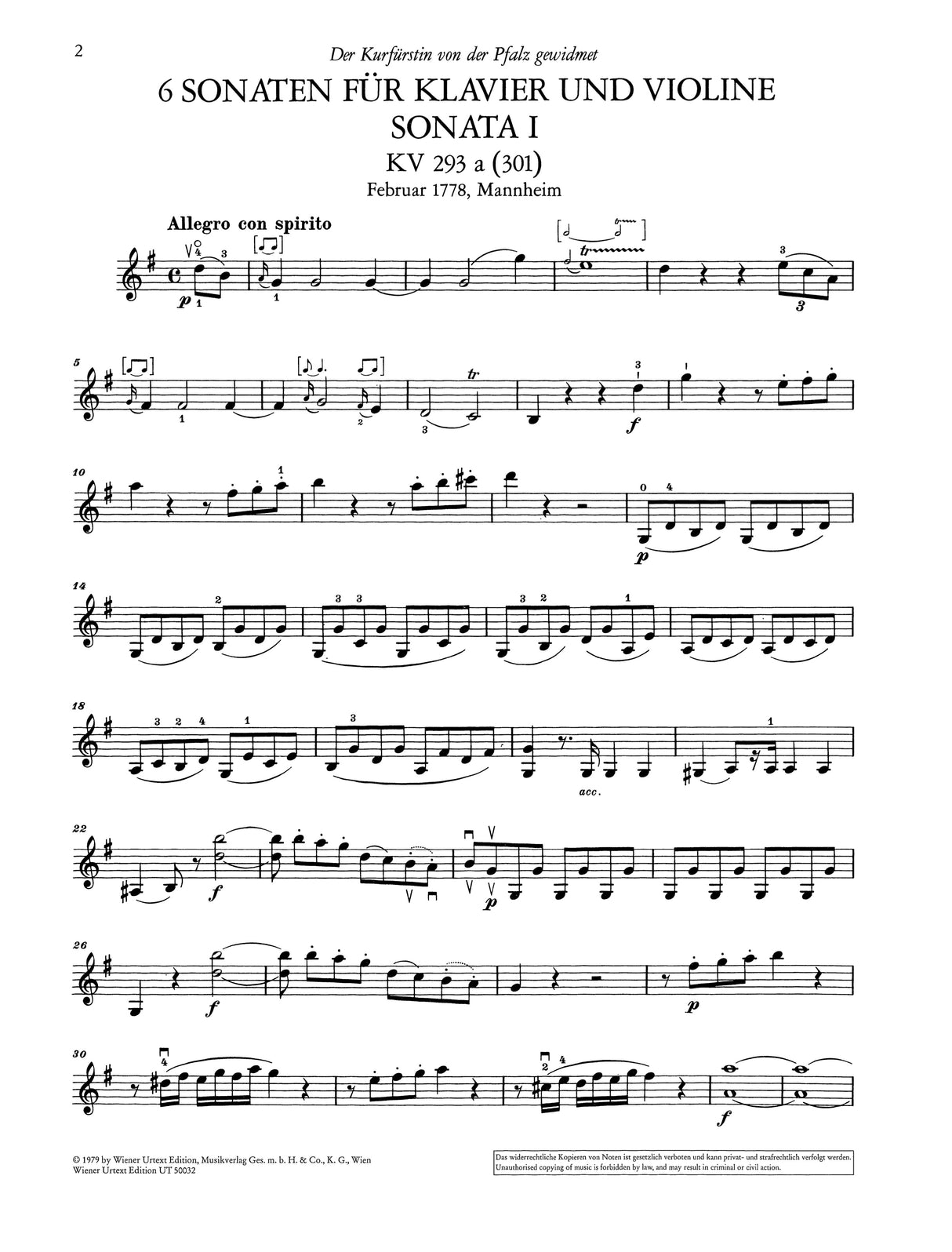 Mozart: Violin Sonatas - Volume 1